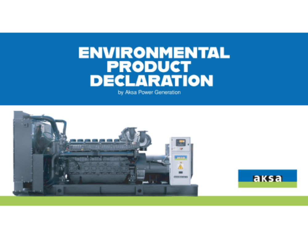 EPD Belgesini Alan Dünyadaki İlk Jeneratör Firması